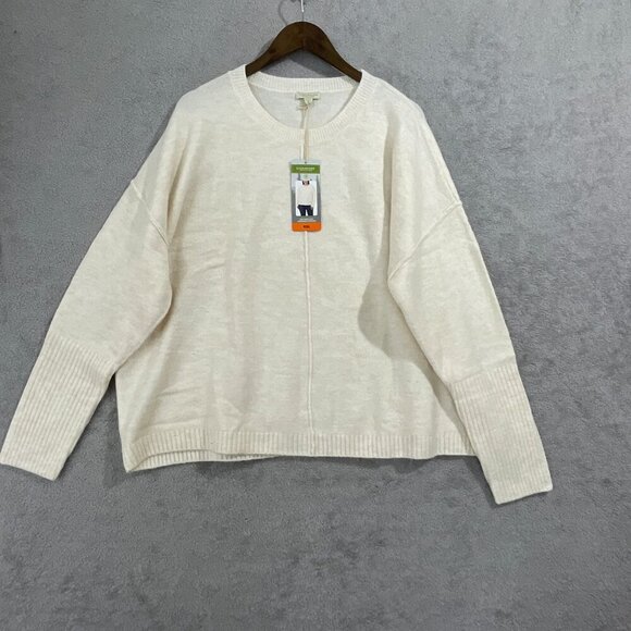 NEW Legendary Outfitters Women's XXL Soft & Cozy Cream Crewneck Sweater - Picture 1 of 8